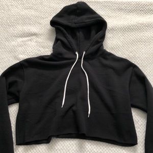 Cropped Black Hoodie